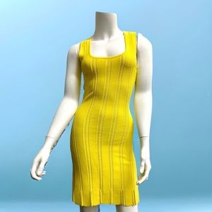 NWT Milly Yellow Knitted Dress Size S
